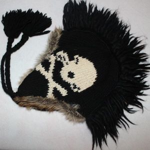 Mohawk Beanie with Fur